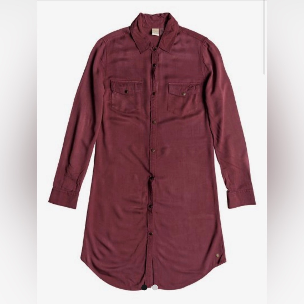 Roxy Tomini Bay View Long Sleeve Shirt Dress